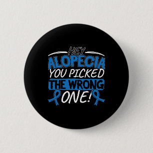 Alopecia Awareness Design for a Alopecia Supporter 6 Cm Round Badge