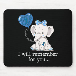 Alopecia Awareness Elephant 1 Mouse Pad