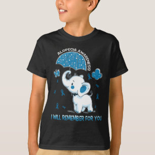 Alopecia Awareness Elephant  T-Shirt