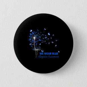 Alopecia Awareness Faith Hope Love Dandelion 6 Cm Round Badge