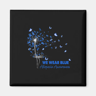 Alopecia Awareness Faith Hope Love Dandelion Magnet