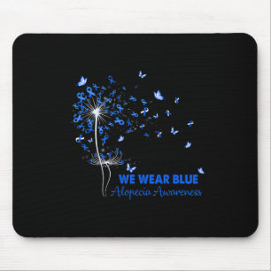 Alopecia Awareness Faith Hope Love Dandelion Mouse Pad