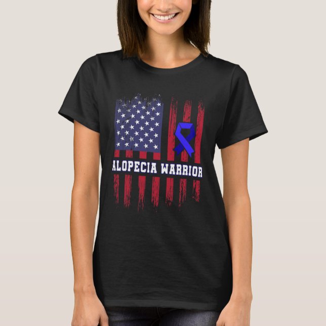 Alopecia Awareness Hair Loss Warrior Choice Surviv T-Shirt (Front)