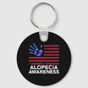Alopecia Awareness Hair Loss Warrior Coping Surviv Key Ring