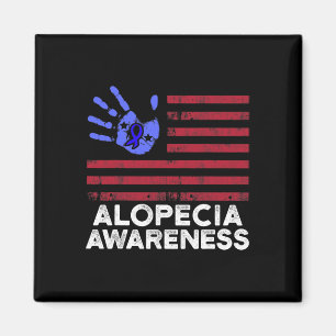 Alopecia Awareness Hair Loss Warrior Coping Surviv Magnet