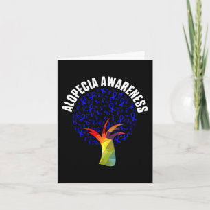 Alopecia Awareness Hair Loss Warrior Fighting Surv Card