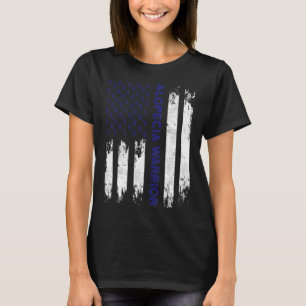 Alopecia Awareness Hair Loss Warrior Flag Tool Sur T-Shirt