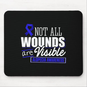 Alopecia Awareness Hair Loss Warrior Flag Tools Su Mouse Pad