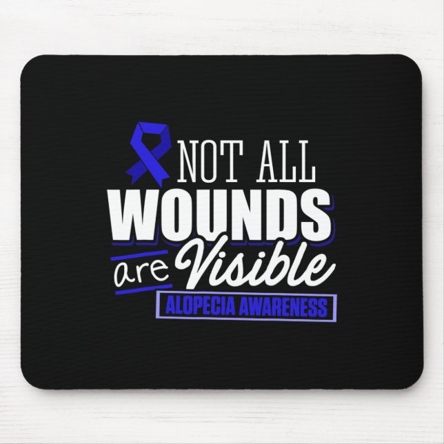 Alopecia Awareness Hair Loss Warrior Flag Tools Su Mouse Pad (Front)