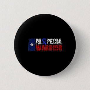 Alopecia Awareness Hair Loss Warrior Health Surviv 6 Cm Round Badge