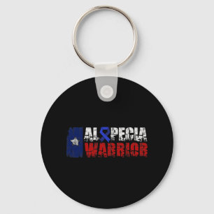 Alopecia Awareness Hair Loss Warrior Health Surviv Key Ring