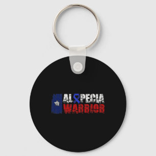 Alopecia Awareness Hair Loss Warrior Health Surviv Key Ring