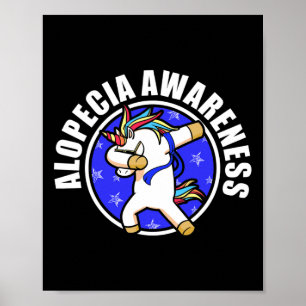 Alopecia Awareness Hair Loss Warrior Loving Surviv Poster