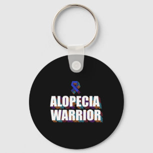 Alopecia Awareness Hair Loss Warrior Patient Survi Key Ring