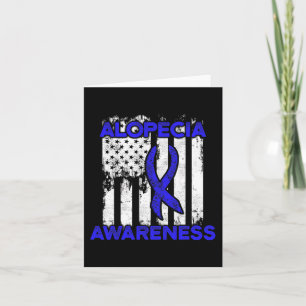 Alopecia Awareness Hair Loss Warrior Ribbon Surviv Card