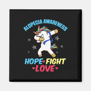 Alopecia Awareness Hair Loss Warrior Strength Surv Magnet