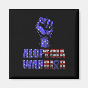 Alopecia Awareness Hair Loss Warrior Succeed Survi Magnet