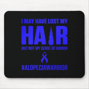 Alopecia Awareness Hair Loss Warrior Survivor Mouse Pad