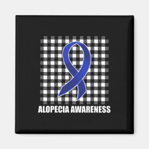 Alopecia Awareness Hair Loss Warrior Usa Flag Surv Magnet