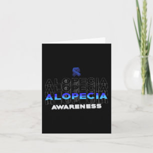 Alopecia Awareness Hair Loss Warrior Winning Survi Card