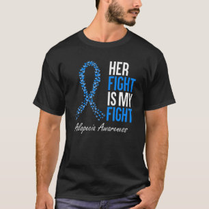 Alopecia Awareness Her Fight Is My Fight I Wear Bl T-Shirt