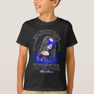 Alopecia awareness i'm the storm girl butterfly ri T-Shirt