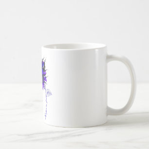 ALOPECIA Awareness Sunflower Blue Ribbon Coffee Mug