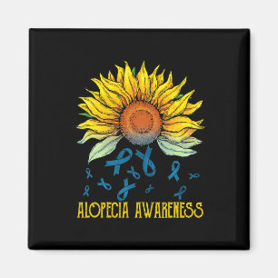 Alopecia Awareness Sunflower Magnet