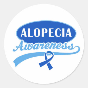 Alopecia Awareness Support Ribbon Stickers