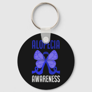 Alopecia Warrior Alopecia Awareness  Key Ring