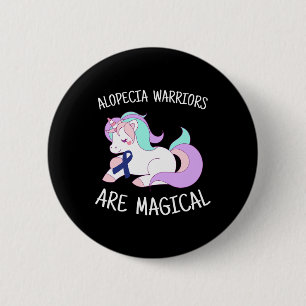 Alopecia Warrior Gift 6 Cm Round Badge
