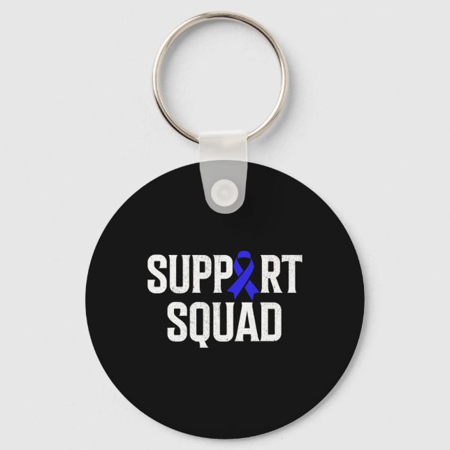Alopecia Warrior Support Squad Alopecia Awareness  Key Ring (Front)