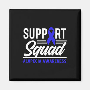 Alopecia Warrior Support Squad Alopecia Awareness Magnet