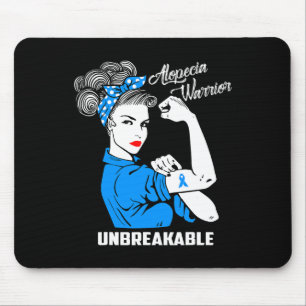 Alopecia Warrior Unbreakable Alopecia Awareness G Mouse Pad