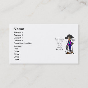 Alot of BS Business Card