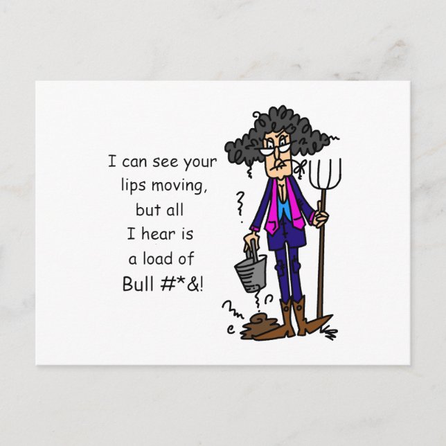 Alot of BS Postcard (Front)