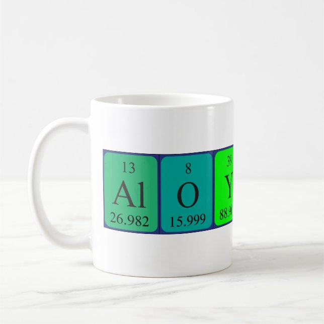 Aloysius periodic table name mug (Left)
