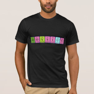 Aloysius periodic table name shirt