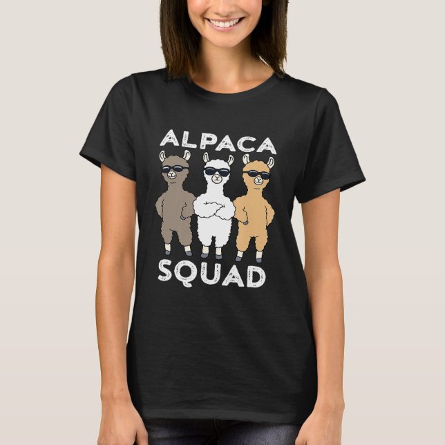 Alpaca Alpaca Squad T-Shirt (Front)
