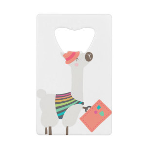 Alpaca and Suitcase