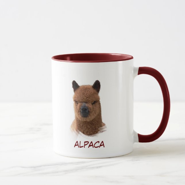 Alpaca Calendar Girl Mug (Right)
