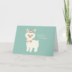 Alpaca Christmas Holiday Funny Greeting