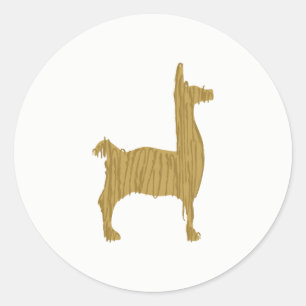 Alpaca Classic Round Sticker
