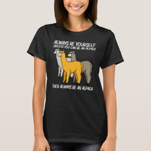 Alpaca For Men Women Camelid Mammal Animal 4 T-Shirt