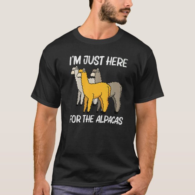 Alpaca For Men Women Camelid Mammal Animal T-Shirt (Front)