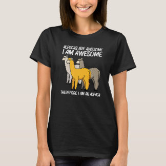 Alpaca For Men Women Camelid Mammal Animal T-Shirt