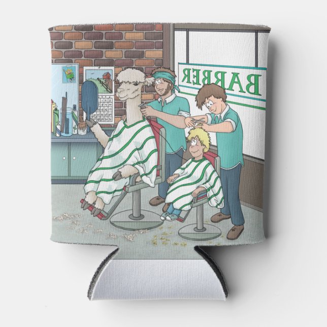 Alpaca haircut  can cooler (Front)