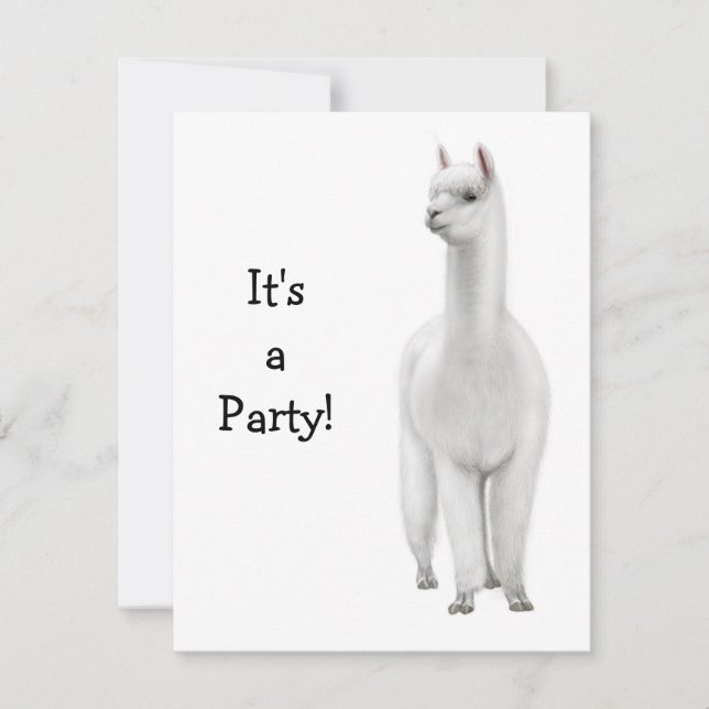 Alpaca Invitation (Front)