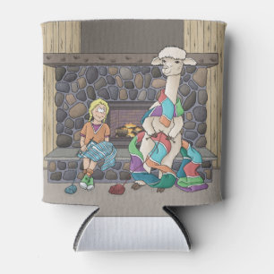 Alpaca Knitting Can Cooler