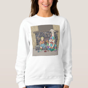 Alpaca Knitting Sweatshirt